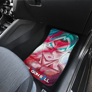 Dragon Ball Anime Car Floor Mats | Goku Portrait Blue Hair Red Blood Car Mats Ci100801
