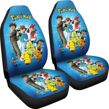 Load image into Gallery viewer, Anime Ash Ketchum Pikachu Pokemon Car Seat Covers Pokemon Car Accessorries Ci1101022