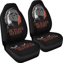 Load image into Gallery viewer, Horror Movie Car Seat Covers | Michael Myers Crying Stone Tear Bat Seat Covers Ci090721