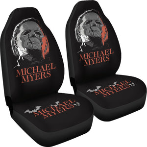 Horror Movie Car Seat Covers | Michael Myers Crying Stone Tear Bat Seat Covers Ci090721