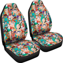 Load image into Gallery viewer, Phineas &amp; Ferb Car Seat Covers Custom For Fans Ci221208-03