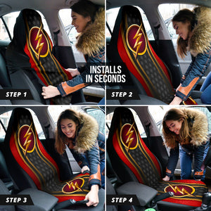 The Flash Car Seat Covers Fan Art Car Accessories Ci220329-11