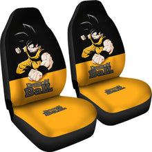 Load image into Gallery viewer, Dragon Ball Z Car Seat Covers Goku Anime Yellow Seat Covers Ci0809