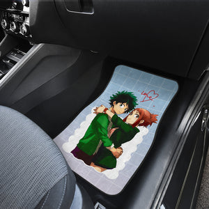 ochaco uraraka & Deku My Hero Academia Car Floor Mats Anime Car Mats Ci0617