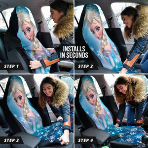 Frozen Elsa Fan Gift Car Seat Covers Car Accessories Ci220401-04