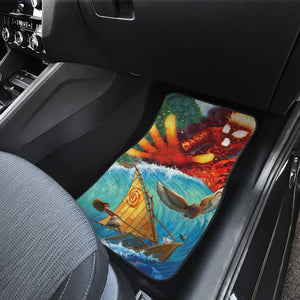 Moana Hawaiian Painting Car Floor Mats Car Accessories Ci221026-10a