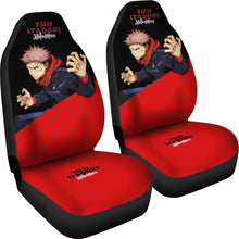 Load image into Gallery viewer, Yuji Itadori Seat Covers Fan Art Jujutsu KaiSen Anime Car Seat Covers Fan Gift Ci0631