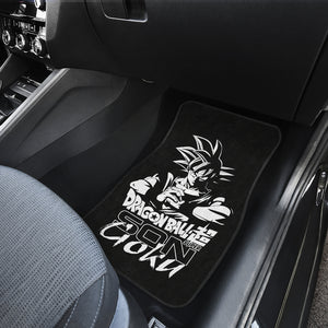 Dragon Ball Black And White Car Floor Mats Goku Kid Anime Car Mats Ci0727