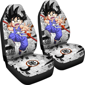 Goku Kid Punch Dragon Ball Car Seat Covers Anime Accessories Ci0806