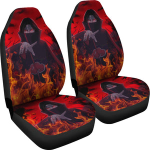 Itachi Uchiha Fire Seat Covers Naruto Anime Car Seat Covers Ci101904