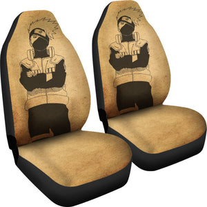 Naruto Car Seat Covers Kakashi Artwork On Paper Seat Covers 04 CarInspirations 4