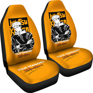 Yuji Itadori Style Jujutsu KaiSen Car Seat Covers Anime Fan Accessories Ci0612