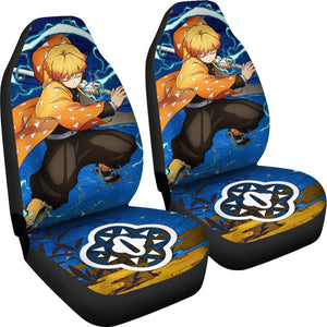 Demon Slayer Anime Car Seat CoversAgatsuma Zenitsu Car Accessories Fan Gift Ci011502