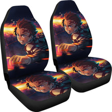 Load image into Gallery viewer, Kamado Tanjiro Car Seat Covers Anime Demon Slayer Seat Covers Ci0606