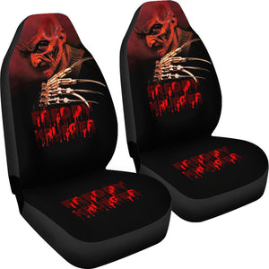 Horror Movie Car Seat Covers | Freddy Krueger Dissolving Face Seat Covers Ci083121