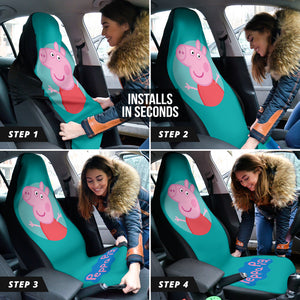 Peppa Pig Car Seat Covers Custom For Fans Ci221213-01