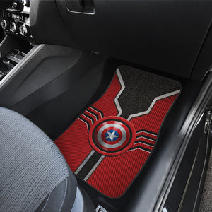Captian American Logo Car Floor Mats Custom For Fans Ci230111-05a
