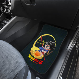 Goku Kid Signature Dragon Ball Orange Car Floor Mats Anime Car Mats Ci0728