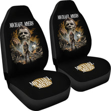 Load image into Gallery viewer, Horror Movie Car Seat Covers | Michael Myers And Laurie Strode Slilent Town Seat Covers Ci090321