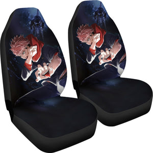 Yuji Itadori Car Seat Covers Fan Art Jujutsu KaiSen Anime Seat Covers Ci0609