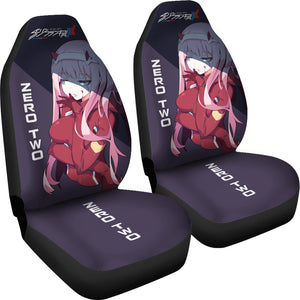 Zero Two Girl Seat Covers Anime Seat Covers Ci0716