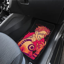 Load image into Gallery viewer, Sukuna Style Car Floor Mats Jujutsu Kai Sen Anime Red Car Mats Ci0703
