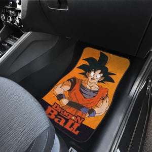 Dragon Ball Anime Car Floor Mats | Smiling Son Goku Orange Car Mats Ci100804