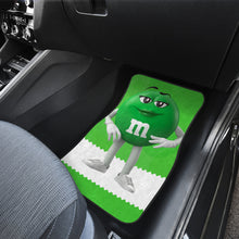 Load image into Gallery viewer, M&amp;M Green Chocolate Funny Car Floor Mats Car Accessories Ci220525-05