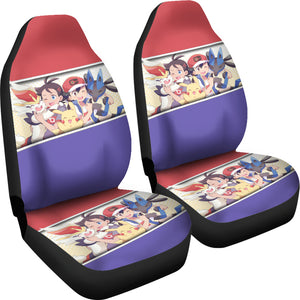 Anime Ash Ketchum Pikachu Pokemon Car Seat Covers Pokemon Car Accessorries Ci110205