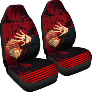 Juji Itadori Car Seat Covers Jujutsu KaiSen Anime Covers Ci0608