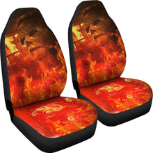 Load image into Gallery viewer, Horror Movie Car Seat Covers | Michael Myers In Flaming House Seat Covers Ci090621