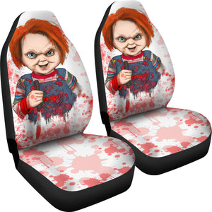 Chucky Blood Horror Halloween Car Seat Covers Chucky Horror Film Car Accesories Ci091421