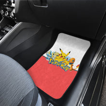 Load image into Gallery viewer, Pokemon Anime  Car Floor Mats - Pokemon Cute Group White And Red Pikachu Charmander Squirtle Car Mats Ci111002