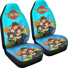 Load image into Gallery viewer, Anime Ash Ketchum Pikachu Pokemon Car Seat Covers Pokemon Car Accessorries Ci110203