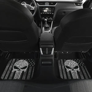 The Punisher Car Floor Mats American Flag Car Accessories Ci220822-09