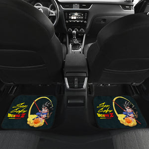 Goku Kid Signature Dragon Ball Orange Car Floor Mats Anime Car Mats Ci0728