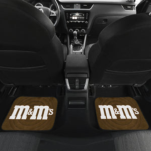 M&M Brown Chocolate Funny Car Floor Mats Car Accessories Ci220525-08