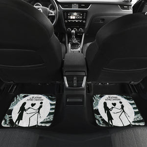 Nightmare Before Christmas Cartoon Car Floor Mats | Jack And Sally Love On Hill Pencil Drawing Car Mats Ci100503