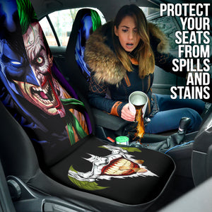 Bat Man Joker Car Seat Covers Comic Fan Art Car Accessories Ci220329-08