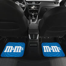 Load image into Gallery viewer, M&amp;M Blue Chocolate Funny Car Floor Mats Car Accessories Ci220525-09