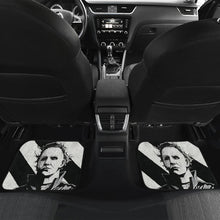 Load image into Gallery viewer, Horror Movie Car Floor Mats | Michael Myers Black And White Portrait Car Mats Ci090921