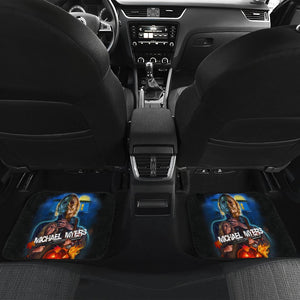 Horror Movie Car Floor Mats | Michael Myers Vs Laurie Strode Silent Night Car Mats Ci090321