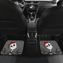 Load image into Gallery viewer, Nightmare Before Christmas Cartoon Car Floor Mats | Jack Skellington Wearing Xmas Hat Car Mats Ci092404
