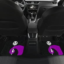 Load image into Gallery viewer, Nightmare Before Christmas Cartoon Car Floor Mats | Sally Silhouette Holding Jack Head Balloon Car Mats Ci100605