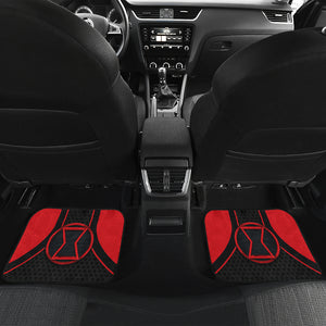 Black Widow Logo Car Floor Mats Custom For Fans Ci230103-06a
