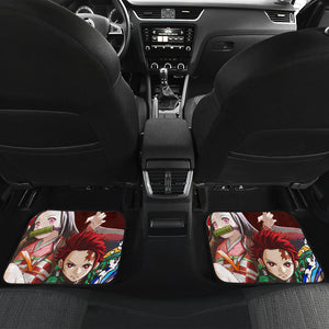 Tanjiro & Nezuko Car Floor Mats Demon Slayer Anime Car Mats Ci0605