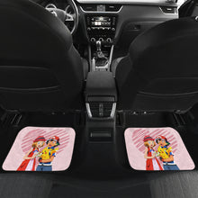 Load image into Gallery viewer, Pokemon Anime Car Floor Mats - Ash Ketchum Satoshi With Pikachu And Serena Pink Heart Car Mats Ci110101