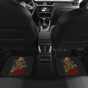 Horror Movie Car Floor Mats | Funny Freddy Krueger Wearing Glasses Car Mats Ci083121