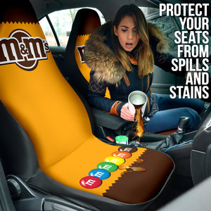 M&M Chocolate Logo Car Seat Covers Car Accessories Ci220523-10