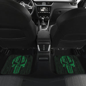 The Punisher Green Car Floor Mats Car Accessories Ci220822-02